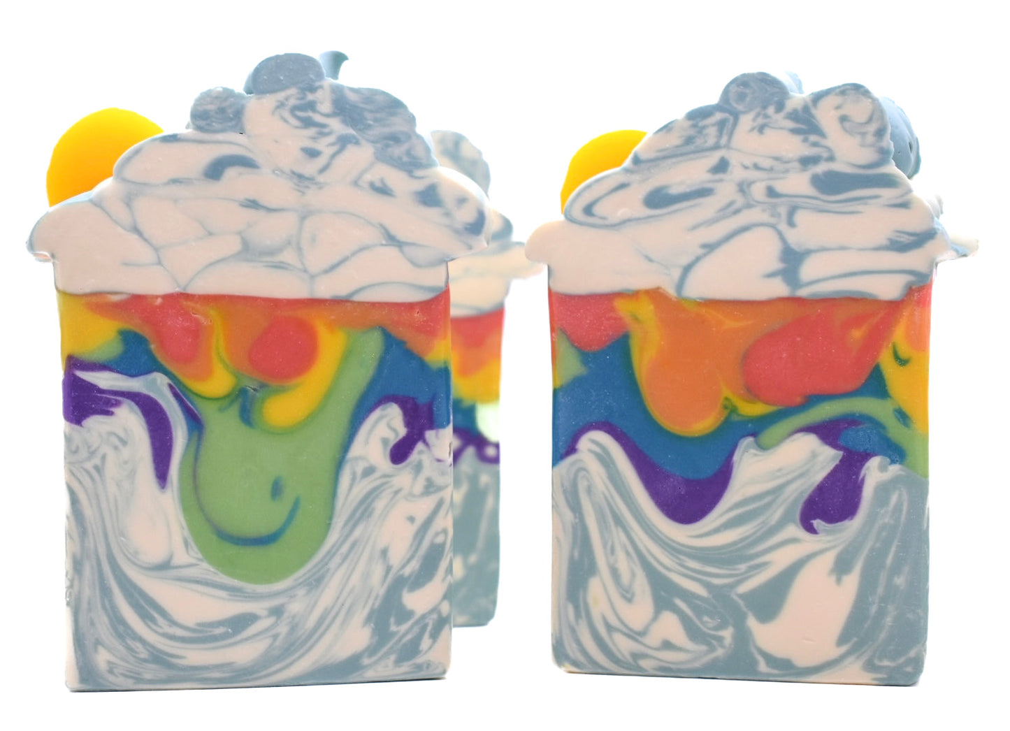 Sun, Clouds & Rainbows Frosted Soap