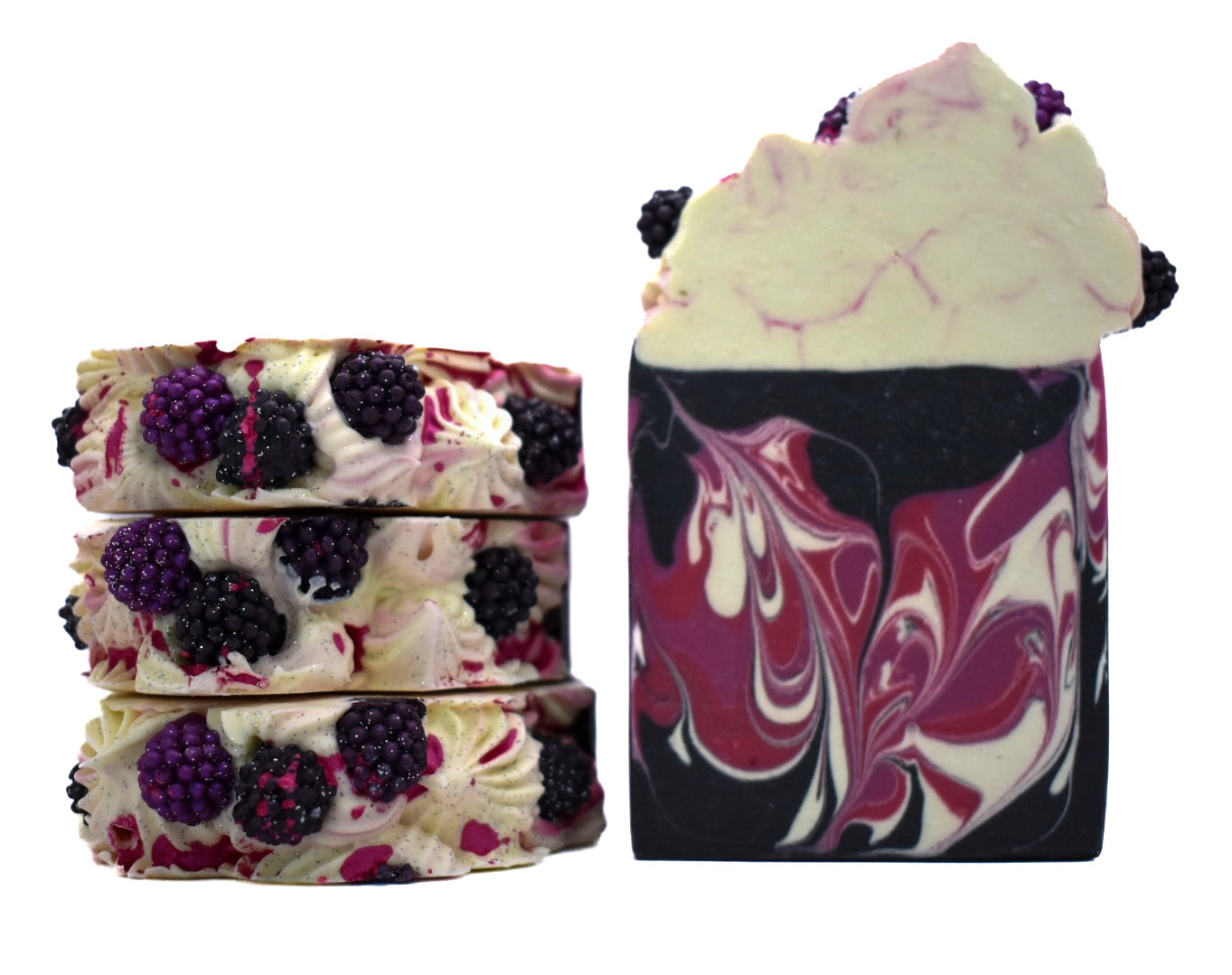 Black Raspberry Vanilla Frosted Soap