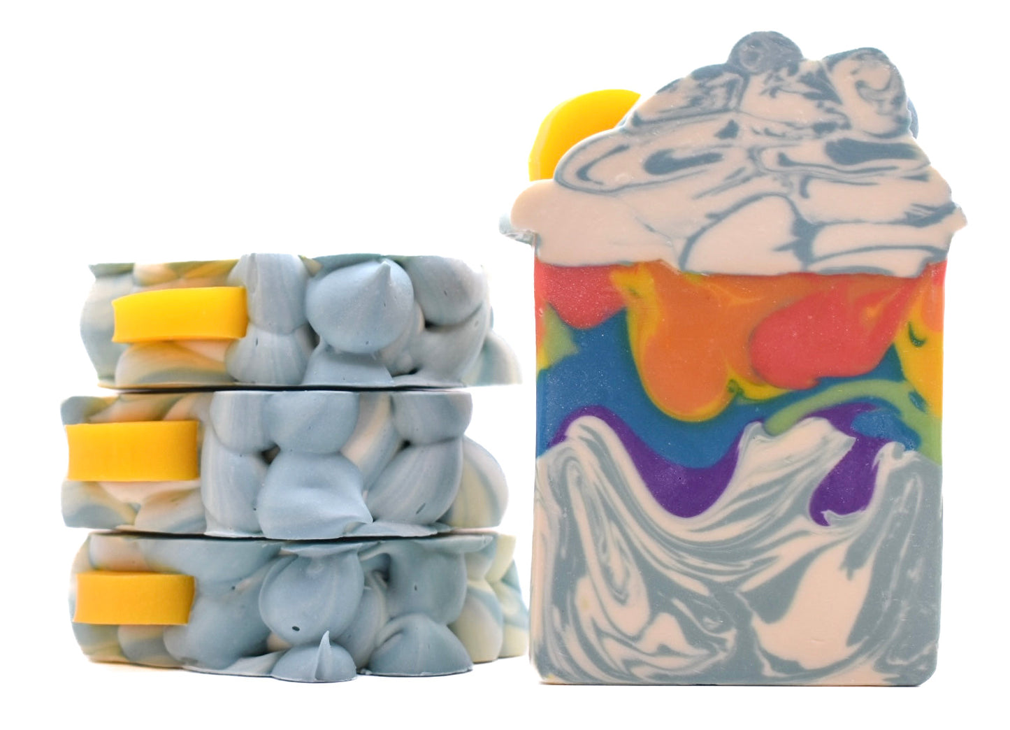 Sun, Clouds & Rainbows Frosted Soap